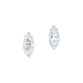 14ct White Gold Marquise Stud Earrings