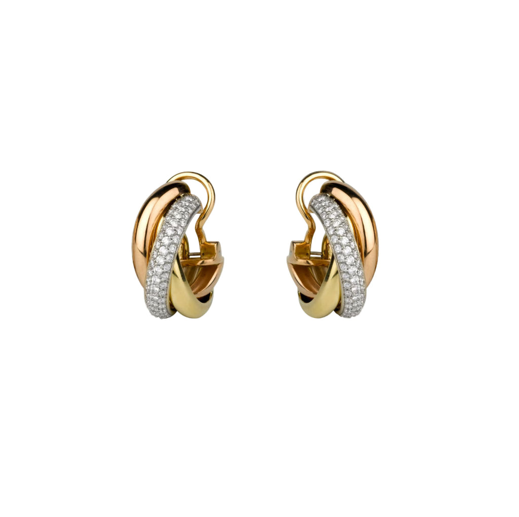 14ct Trinity Earrings
