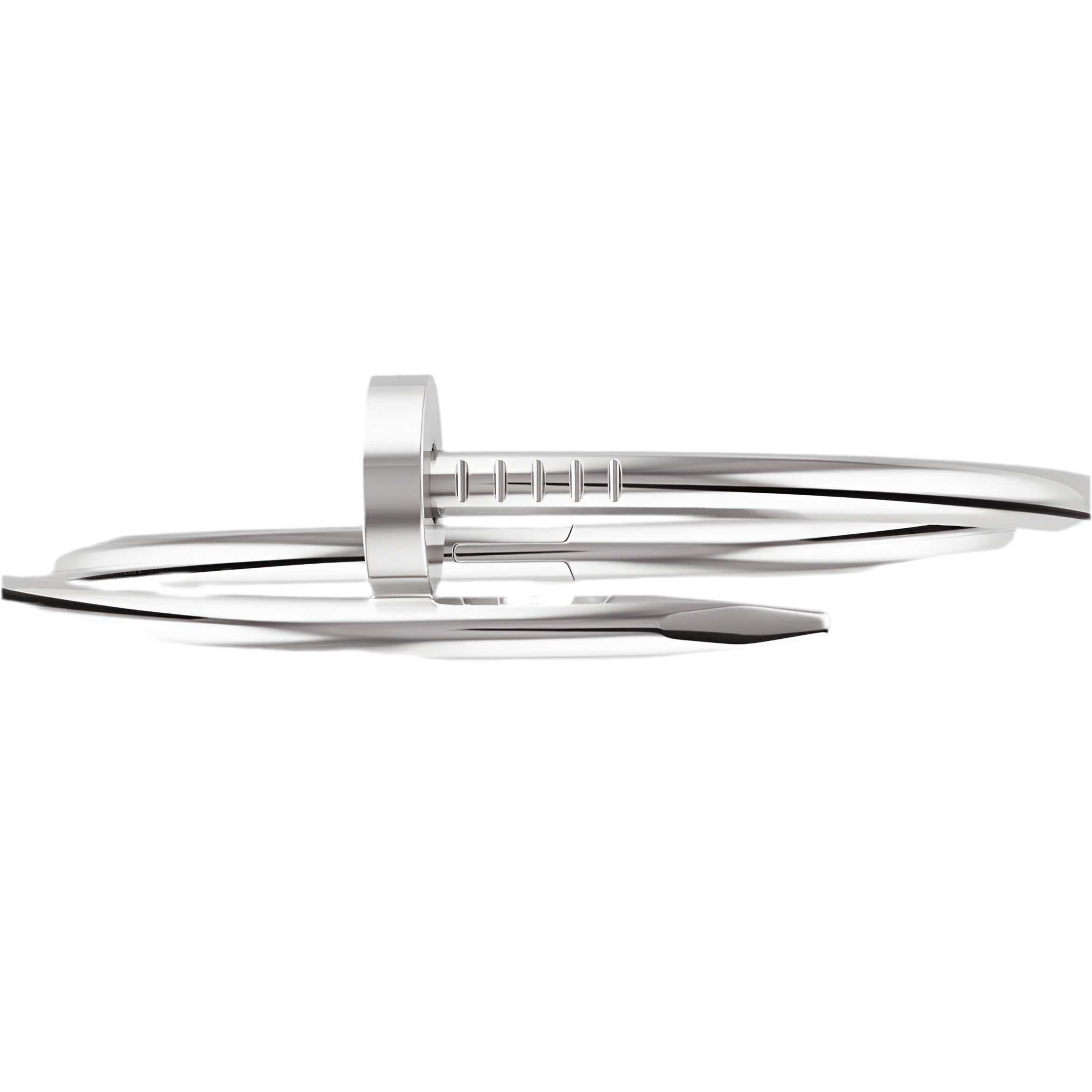 14ct White Gold Nail Bracelet