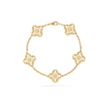 14ct Clover Charm Bracelet