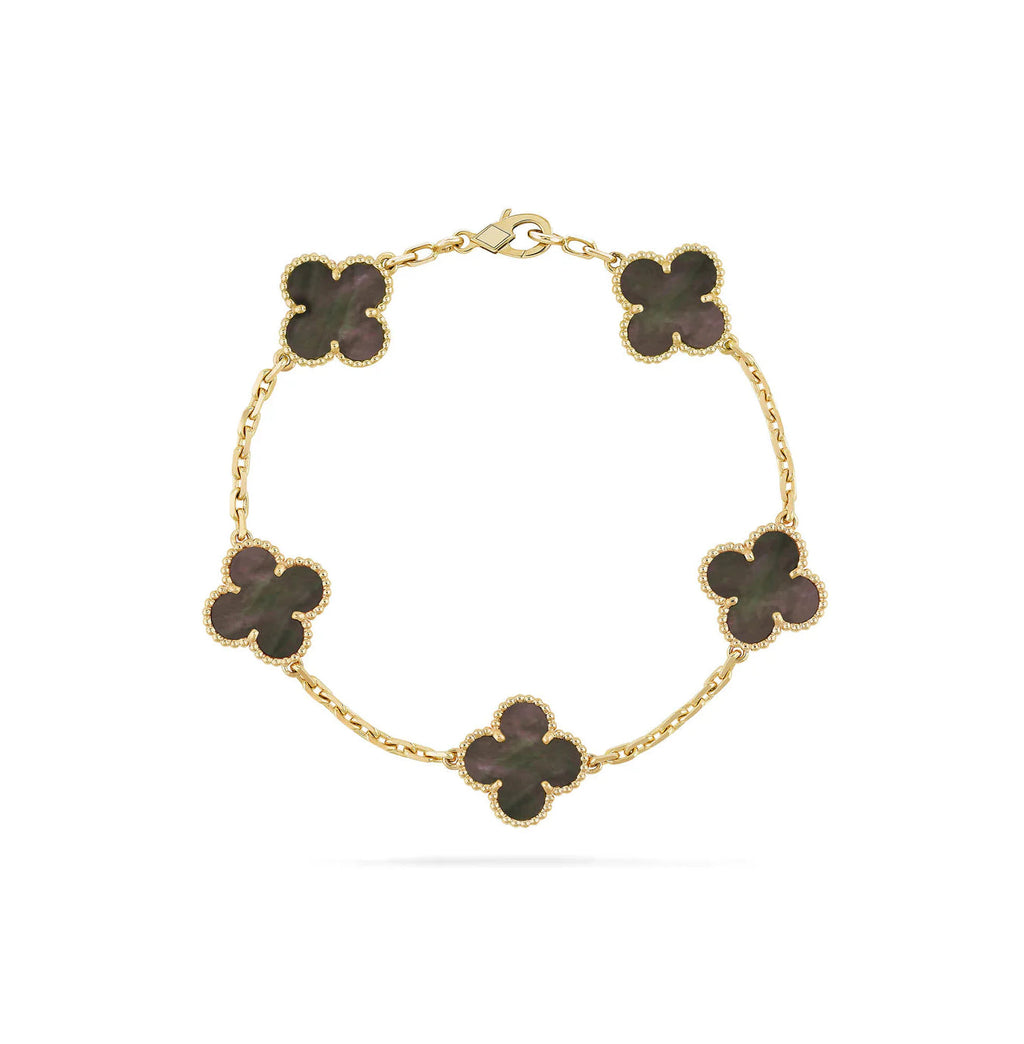 14ct Clover Charm Bracelet
